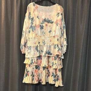 Two piece Ryegrass Long Sleeve Blouse and Skirt